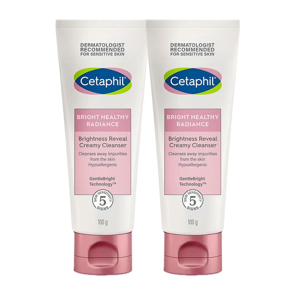 2x Cetaphil Brightness Reveal Creamy Cleanser - 100ml - Sellzoa