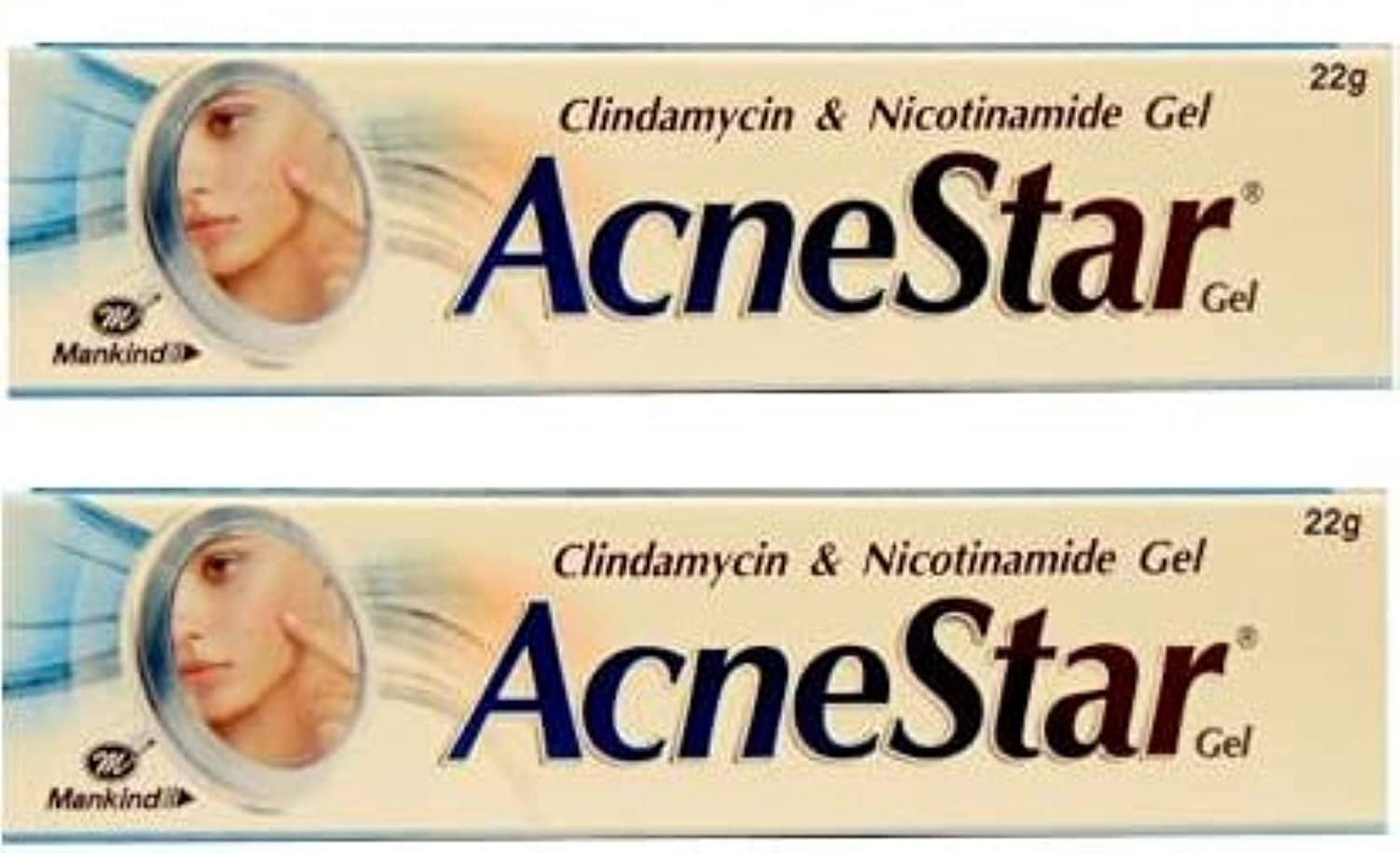 Acnestar Gel| Anti-Inflammatory | Anti-Bacterial | For Acne, Pimples, Whiteheads And Blackheads | (22 Gm X Pack Of 2)