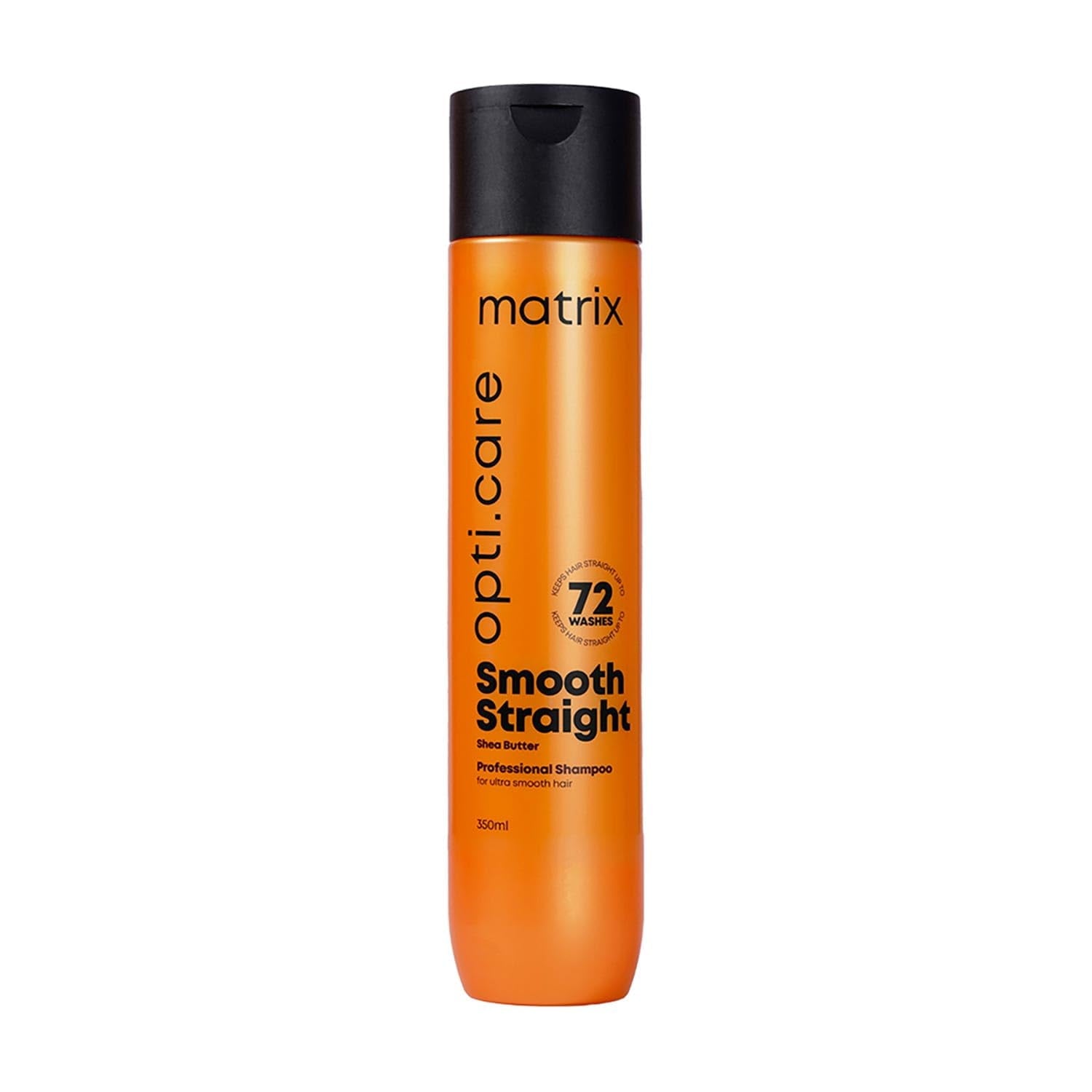 Matrix Opti.Care Professional Shampoo for Salon Smooth Straight Hair | Control Frizzy Hair for up to 4 Days | With Shea Butter | No Added Parabens | (350 ml)
