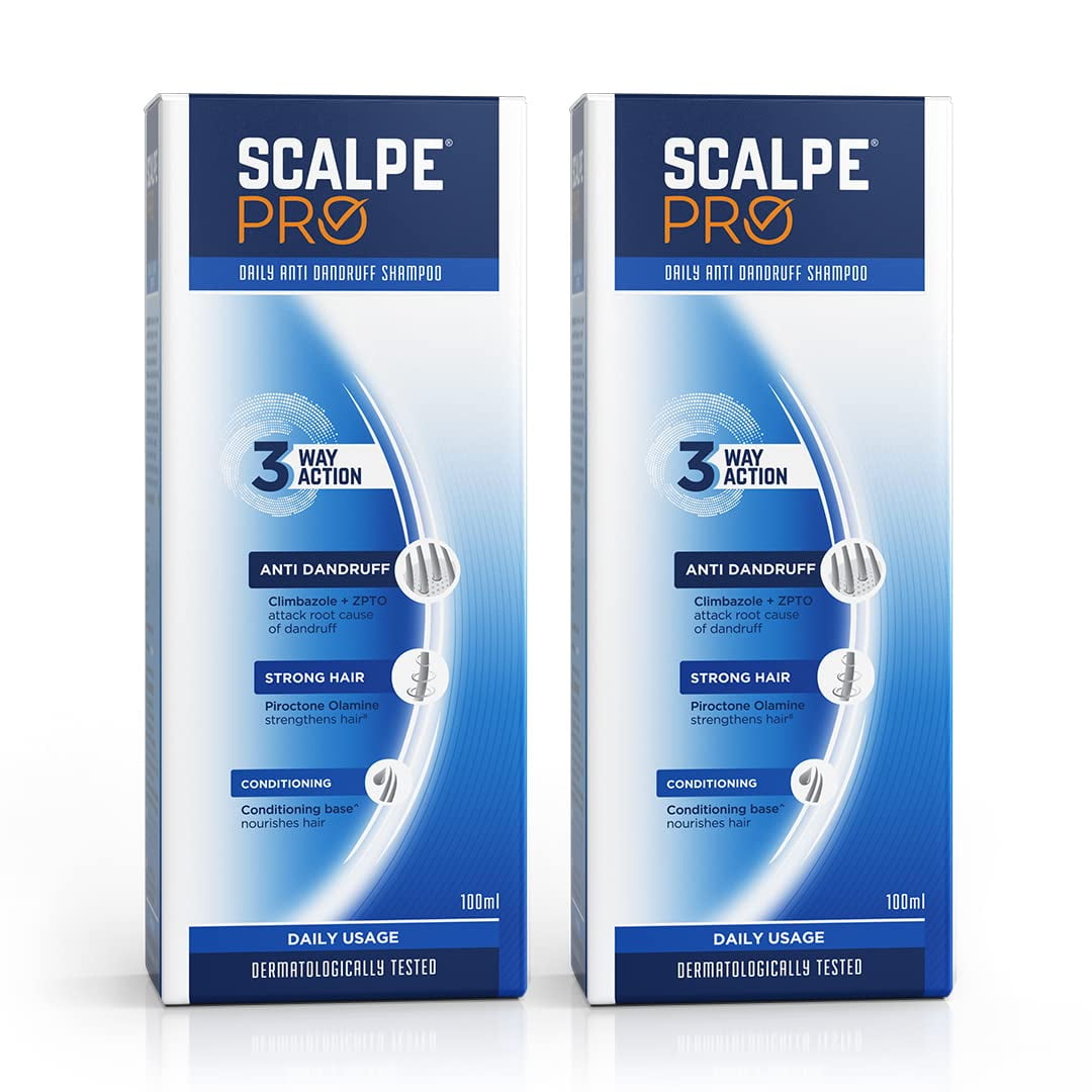 Scalpe Pro Daily Anti-Dandruff Shampoo With Conditioning Base, For Strong And Smooth Hair | 100 Ml (Pack Of 2)