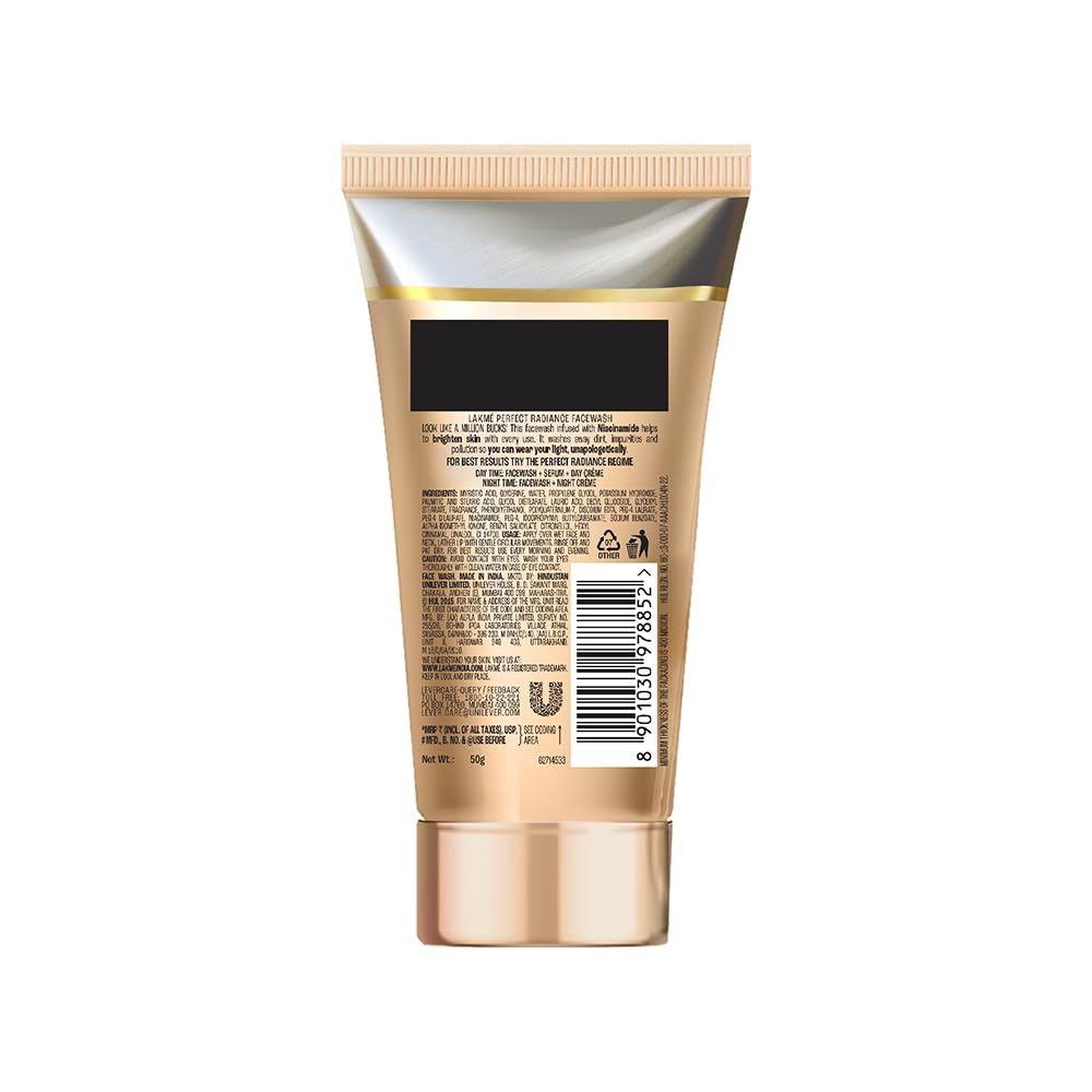 Lakme Absolute Perfect Radiance Skin Lightening Facewash 50gm