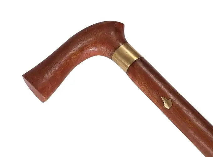 Walking Stick for Seniors | Orthopedic Cane with Rubber Tip | Handcrafted Mobility Support Sellzoa