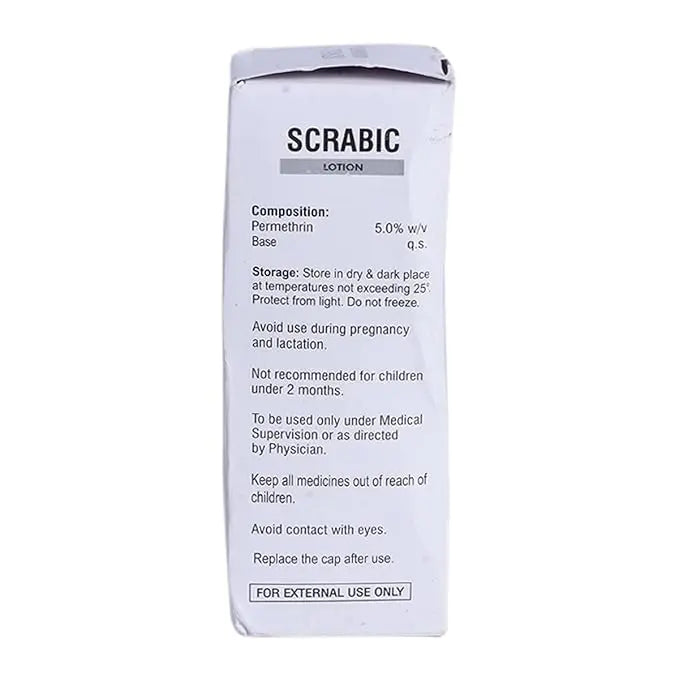 Scabic Lotion Pack of 2 (50ml Each) – Permethrin 5% Anti-Scabies Treatment Lotion Sellzoa