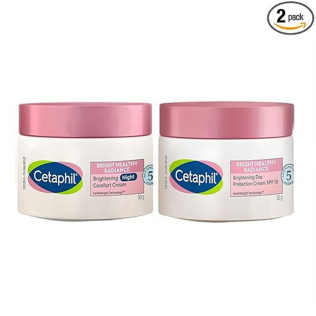 Cetaphil Brightening Day and Night Protection Cream, White, 50 ml EACH Combo