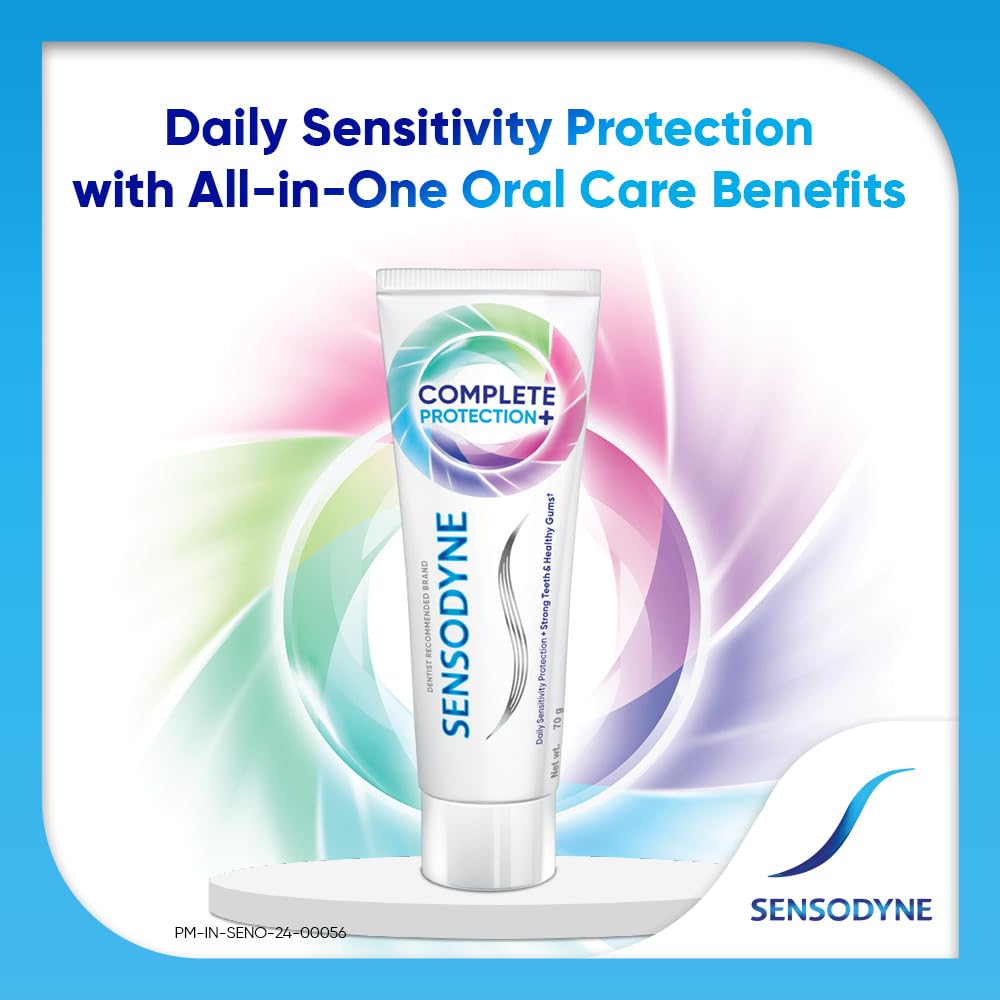 Sensodyne Complete Protection Toothpaste for Sensitive Teeth, Daily Oral Care 70gm Pack of 5