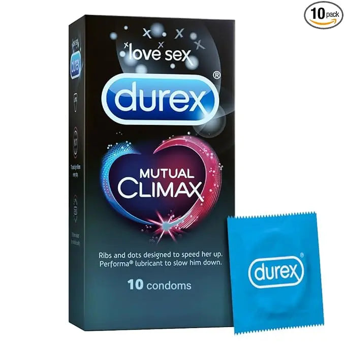 Durex Condoms Pleasure King Combo Pack (30s) | Invisible, Mutual Climax & Extra Time | Long-Lasting, Ultra Thin & Climax Control Sellzoa
