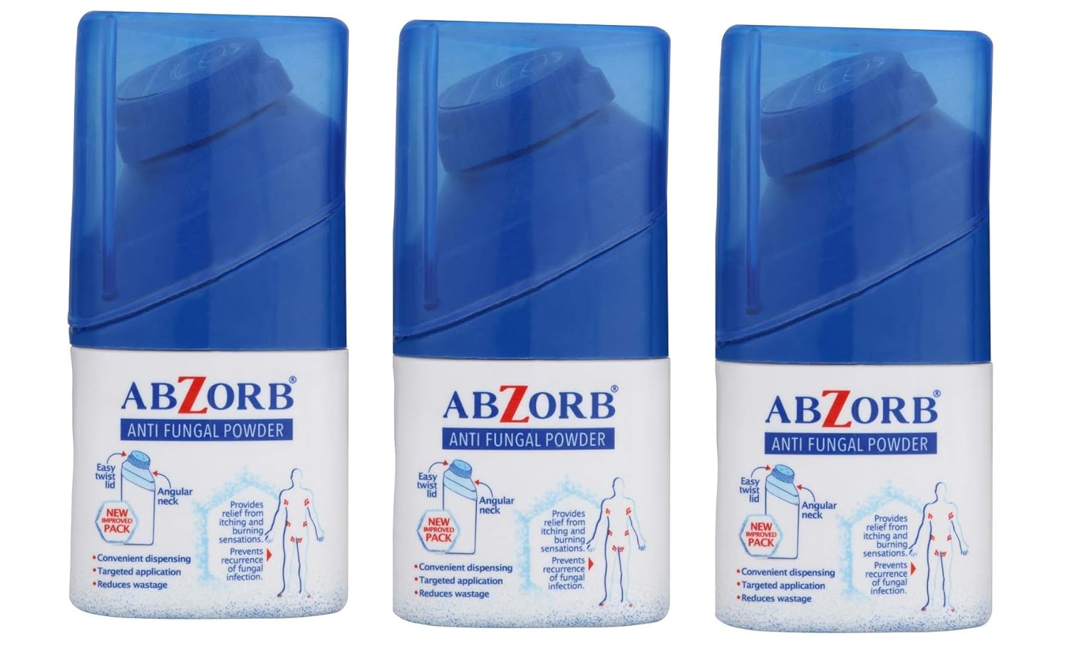 Abzorb Dusting Powder (PACK OF 3 X 120gm)