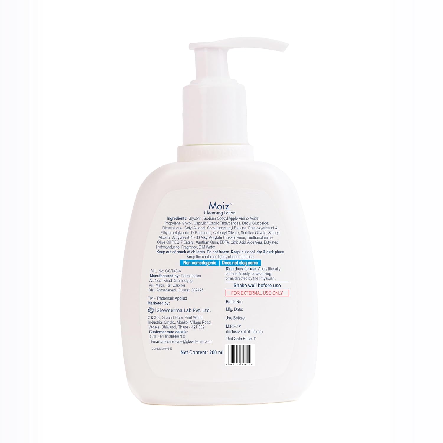Moiz Cleansing Lotion 200 Ml Pack of 1
