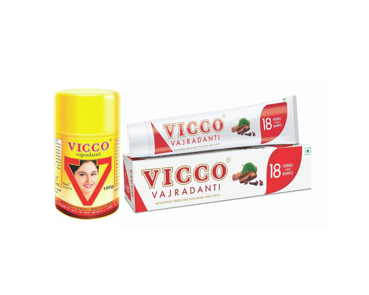Vicco Vajradanti Ayurvedic ToothPaste Dalchini Flavour - 160g (Pack of 2)