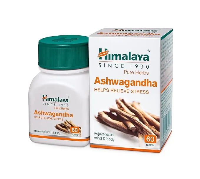 Himalaya Ashwagandha Tablets (60) | Stress Relief & Energy Boost | Supports Immunity & Overall Wellness Sellzoa