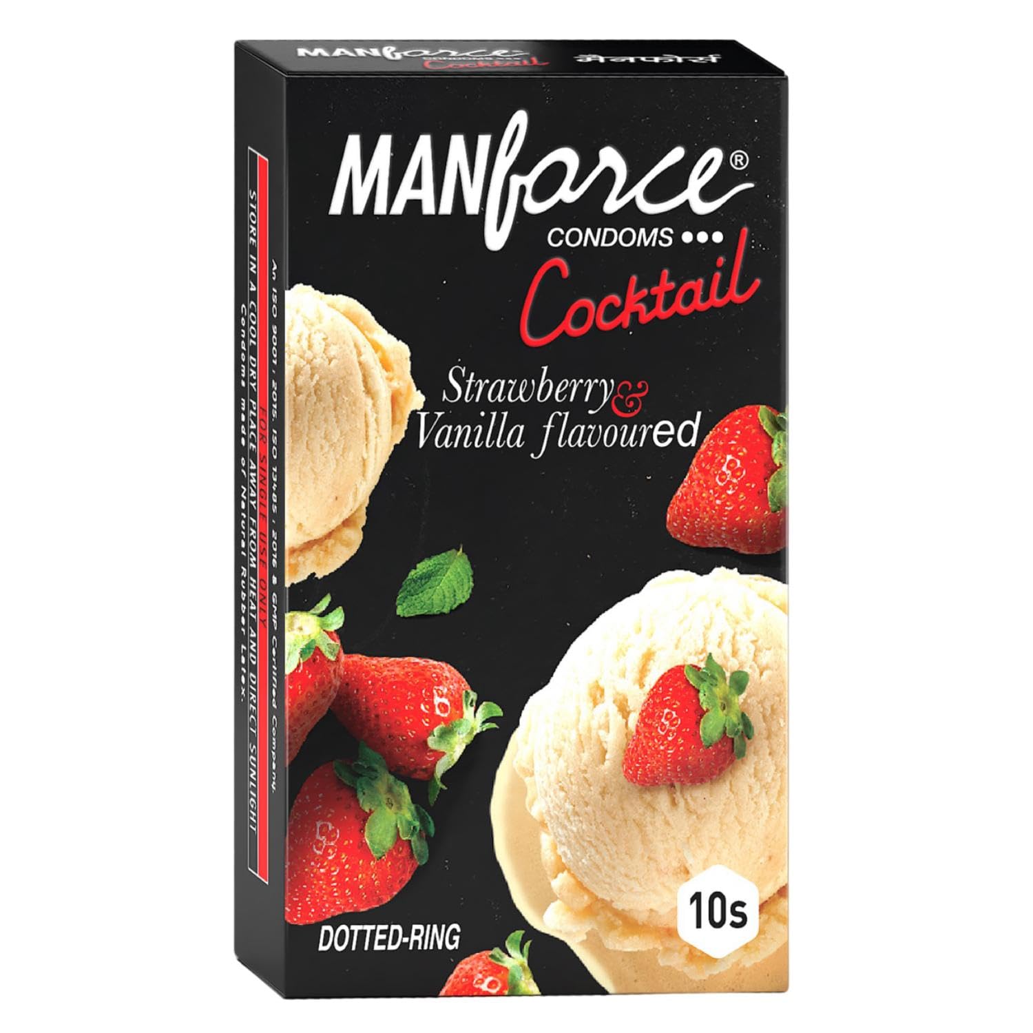 Manforce Condom Strawberry And Vanila Cocktail 10 Pcs Set Of 5