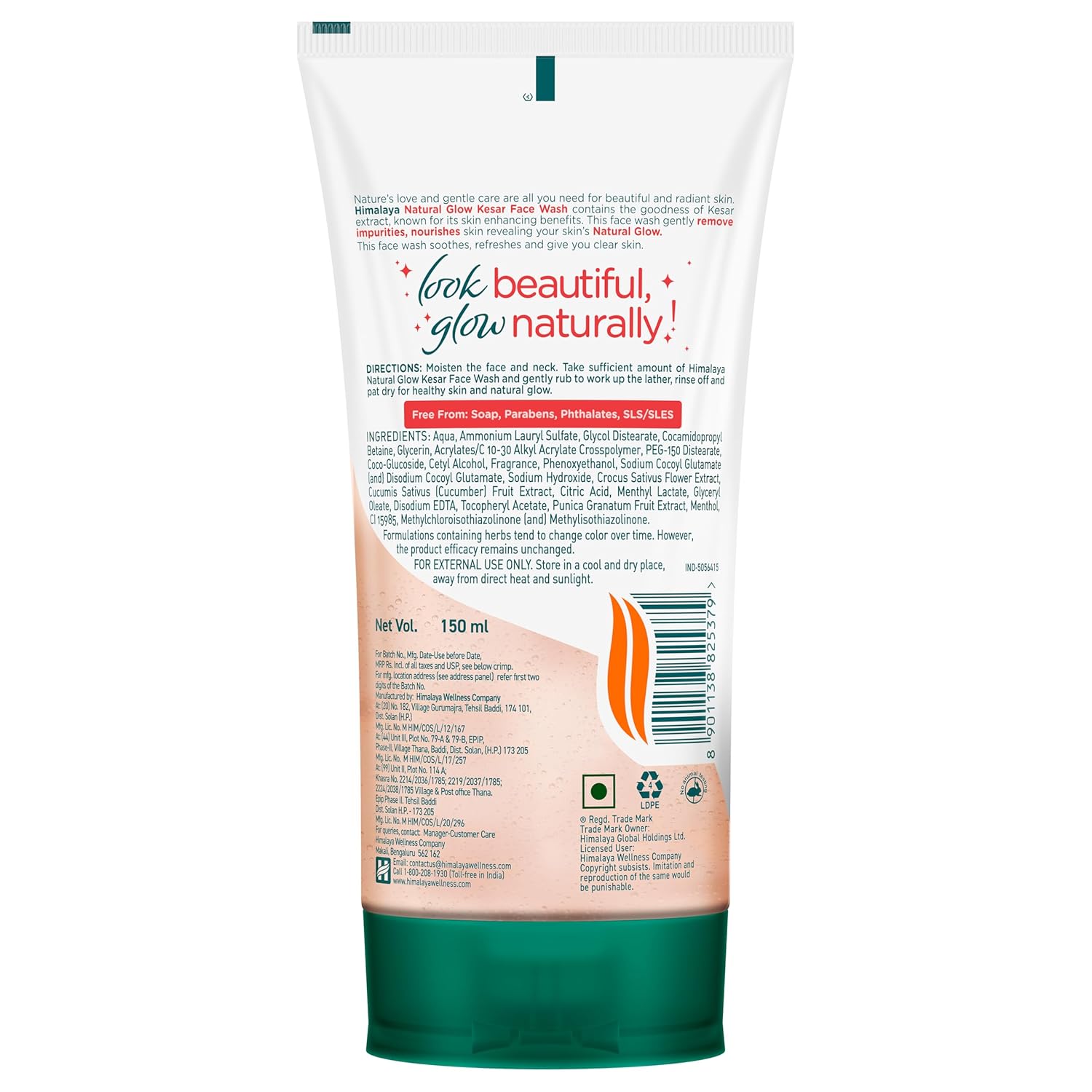 Himalaya Natural Glow Kesar Face Wash (Pack of 2)