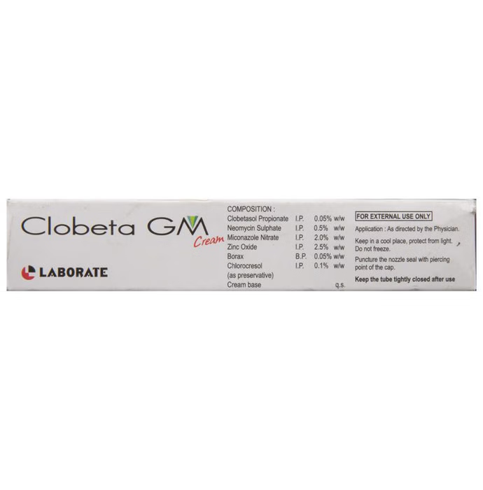 Clobeta‑GM Cream 10 g | Clobetasol 0.05% + Miconazole 2% + Neomycin 0.5% | Antibacterial‑Antifungal Topical Cream Sellzoa