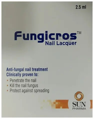 Fungicros Nail Lacquer 2.5ml – Amorolfine-Based Anti-Fungal Nail Treatment for Fungal Infections Sellzoa