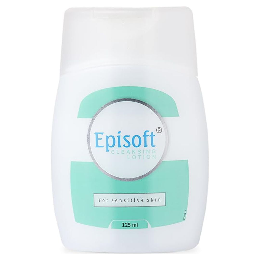 Episoft Cleansing Lotion 125 ml Gentle Cleanser pH 5.5 | Makeup Cleanser | Dermatologist Tested Soap Free | Cruelty Free | Sulfate Free - Sellzoa