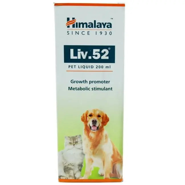 Himalaya Liv.52 Pet Liquid 200ml | Liver Tonic for Dogs & Cats | Growth & Appetite Booster | Herbal Veterinary Formula Sellzoa