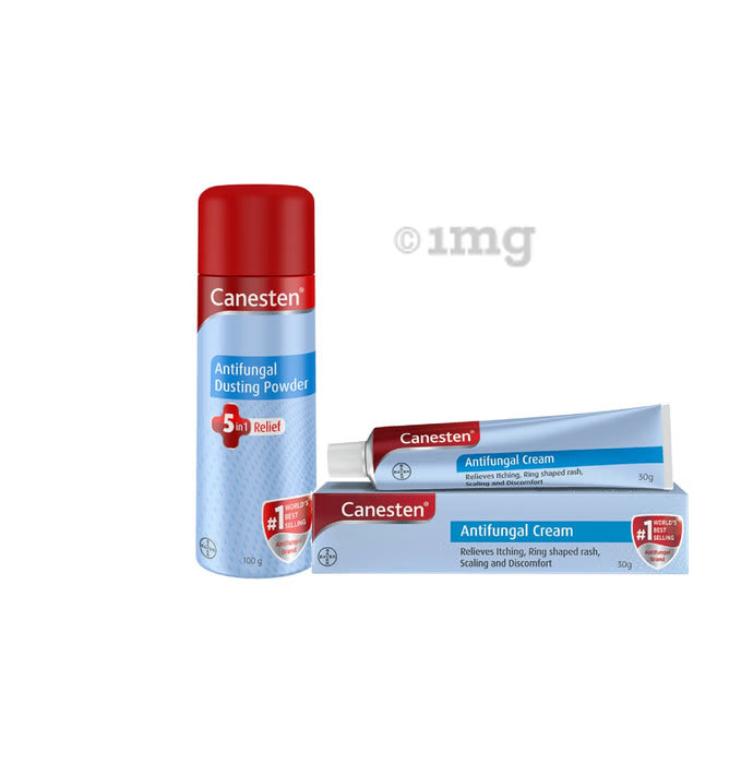Combo Pack of Canesten Cream 30gm and Canesten Antifungal Dusting Powder 100gm - Sellzoa
