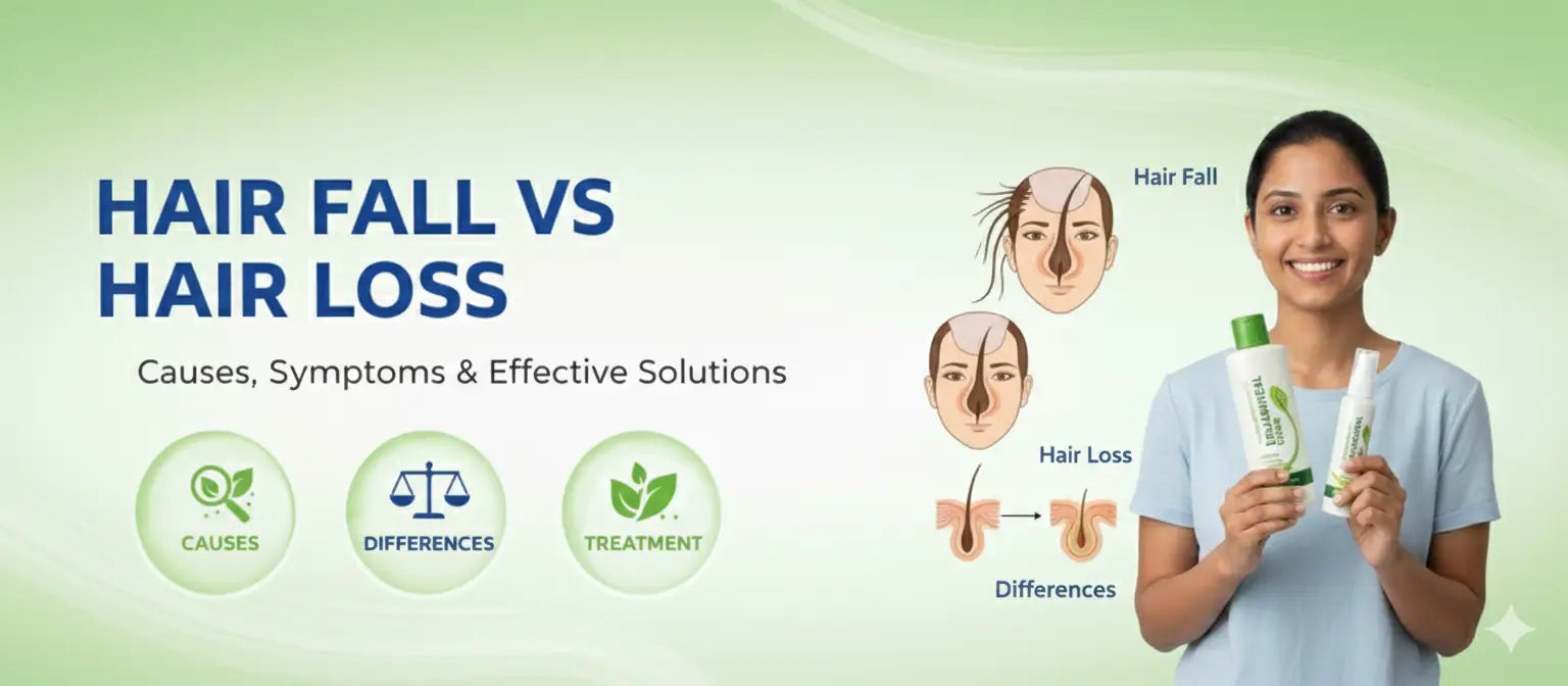 Hair Fall vs Hair Loss: Causes Differences & Effective Solutions
