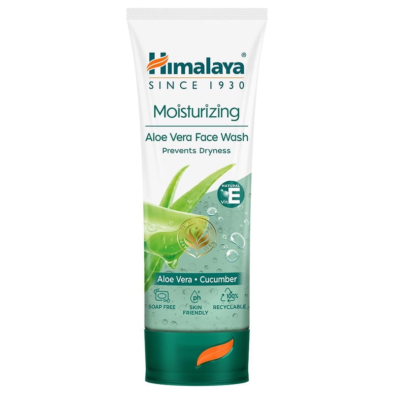 Himalaya Herbals Moisturizing Aloe Vera Face Wash Cream, 50ml - Sellzoa