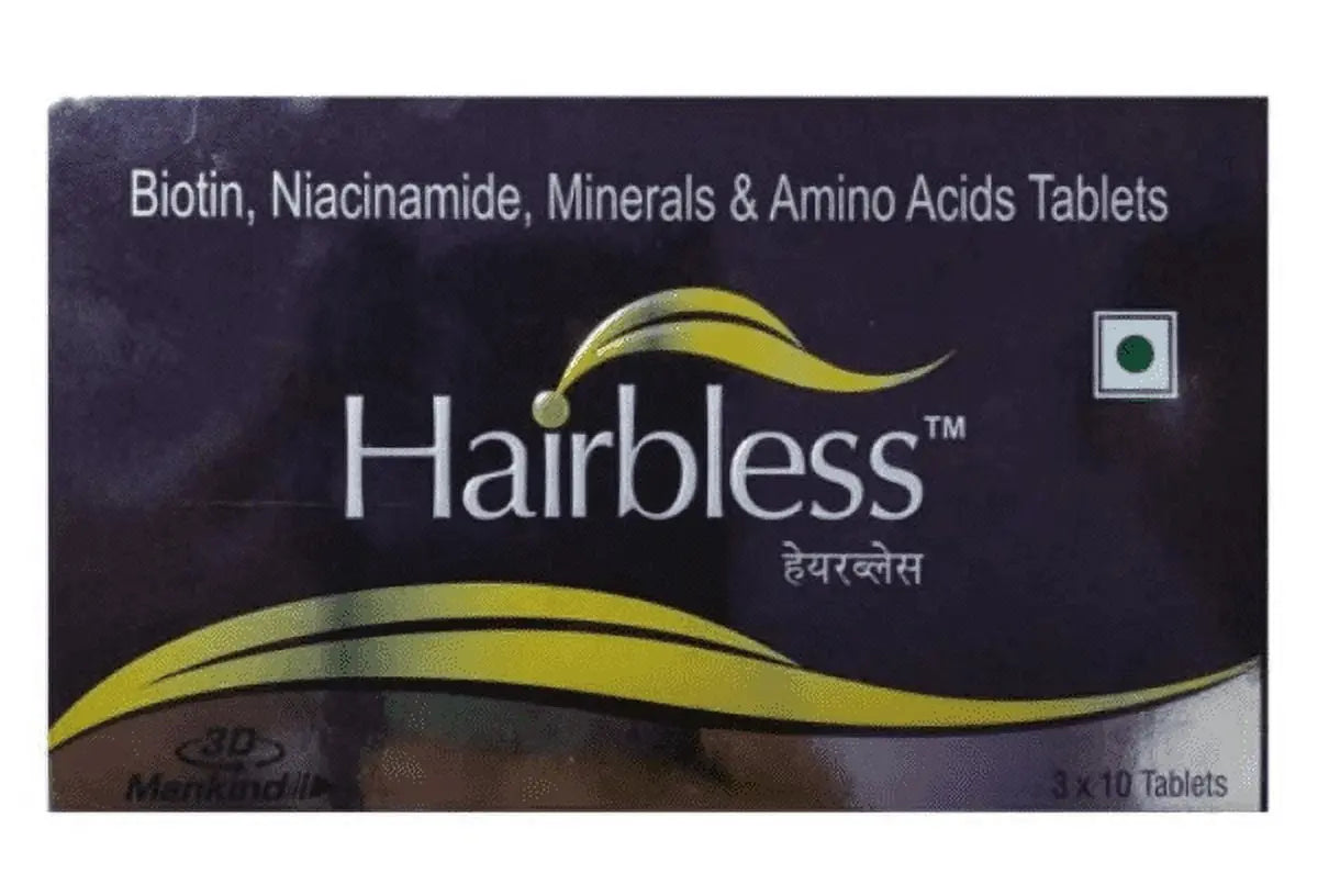 HAIRBLESS TAB 30TAB - (PACK OF 3 Strip)