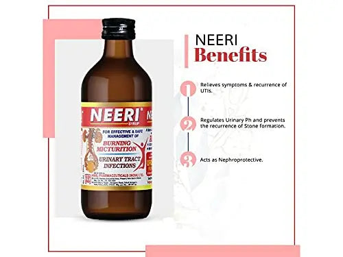 Aimil Neeri Sugar Free Syrup – 100ml Each (Pack of 2) | Ayurvedic Support for Urinary Tract Health - Sellzoa