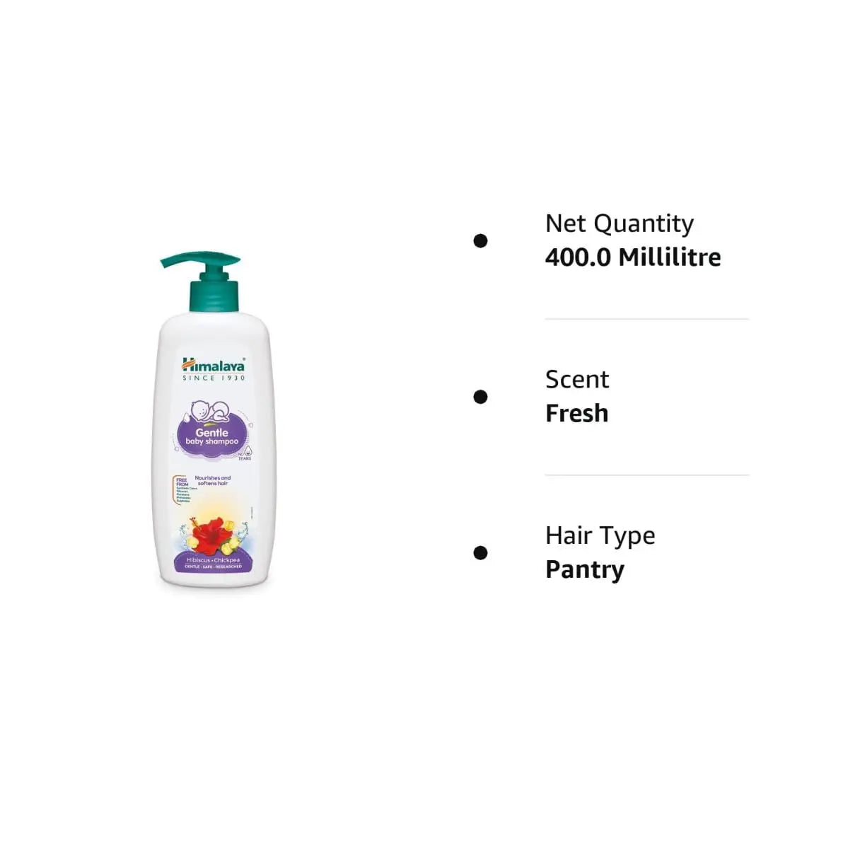 Himalaya Baby Shampoo 400ml | Gentle Tear-Free Formula for Soft & Healthy Baby Hair Sellzoa