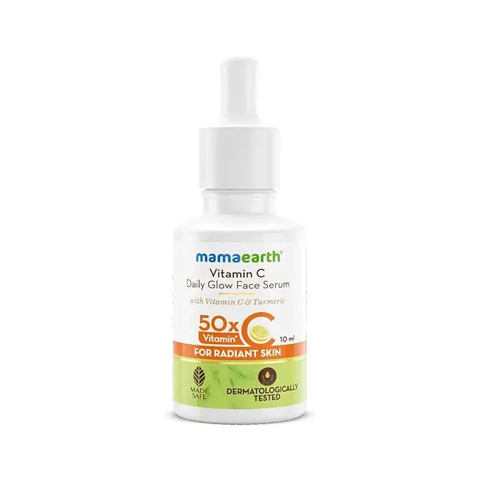 Mamaearth Vitamin C Daily Glow Face Serum | Brightens Skin, Reduces Dark Spots & Hydrates – 10ml Sellzoa