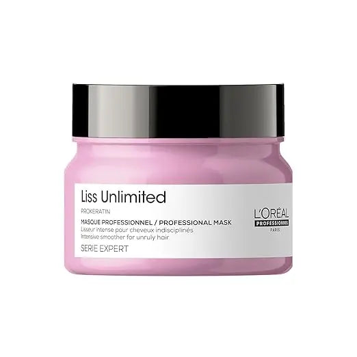 L’Oréal Professionnel Série Expert Liss Unlimited Mask 250 ml | Pro‑Keratin Smoothing Hair Mask for Frizzy, Unruly Hair Sellzoa