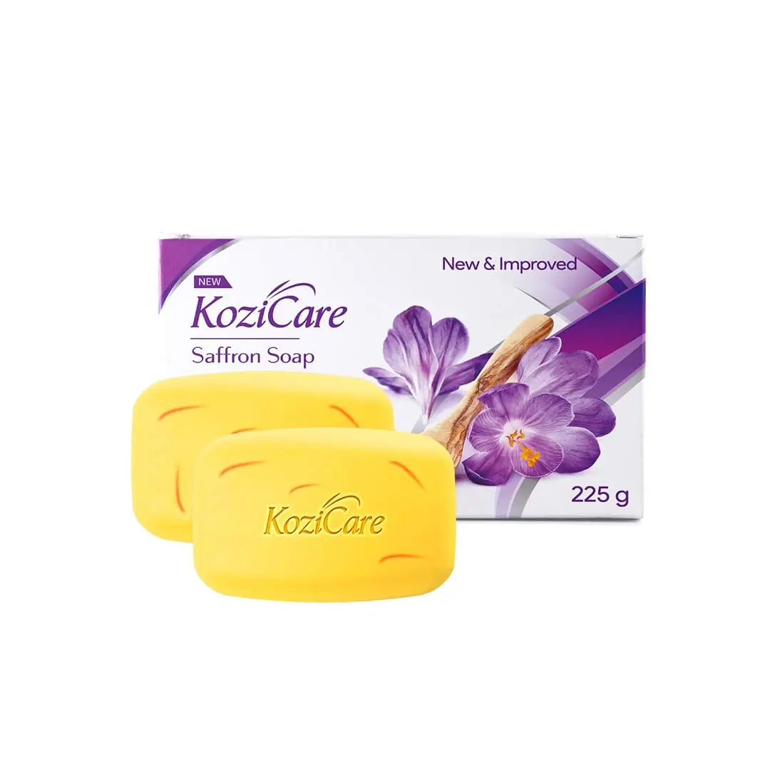 Kozicare Kojic Acid Soap & Glutathione Soap | Saffron Soap | Body Tan Removal Soap & Detan Soap | Soap For Men & Women | For Dark Spots, Excess Oil & Acne Scars | Even Out Skin Ton Sellzoa