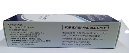 Glyco-12 Cream 30gm (Pack of 2) | Glycolic Acid Skin Cream for Dark Spots, Pigmentation & Acne Scars Sellzoa