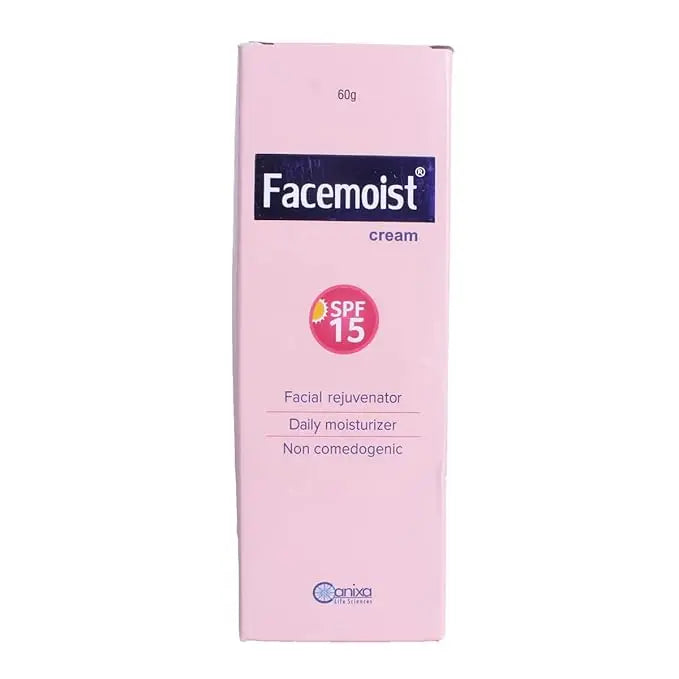 Facemoist Cream 60g | Lightweight Moisturizer for Oily & Acne-Prone Skin | Non-Greasy Daily Hydration Sellzoa