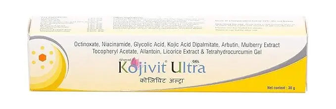 Kojivit Ultra Gel 30gm | Skin Brightening & Anti-Pigmentation Gel with Kojic Acid, Arbutin, Mulberry Extract Sellzoa