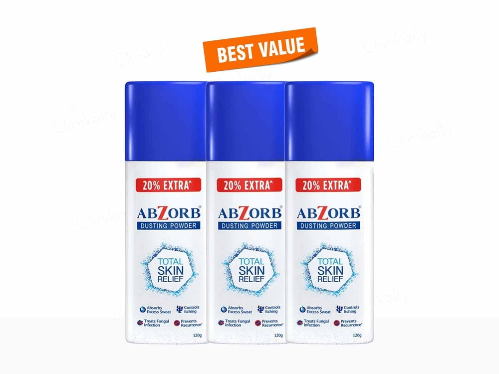 Abzorb Dusting Powder (PACK OF 3 X 120gm)