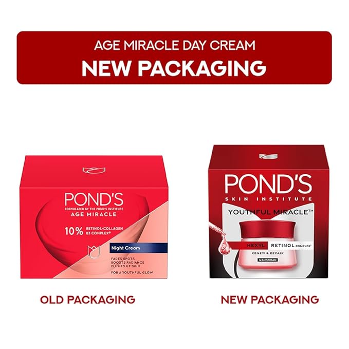 Ponds Age Miracle Night Cream 50ml – Anti Wrinkle & Night Moisturizer for Face Sellzoa