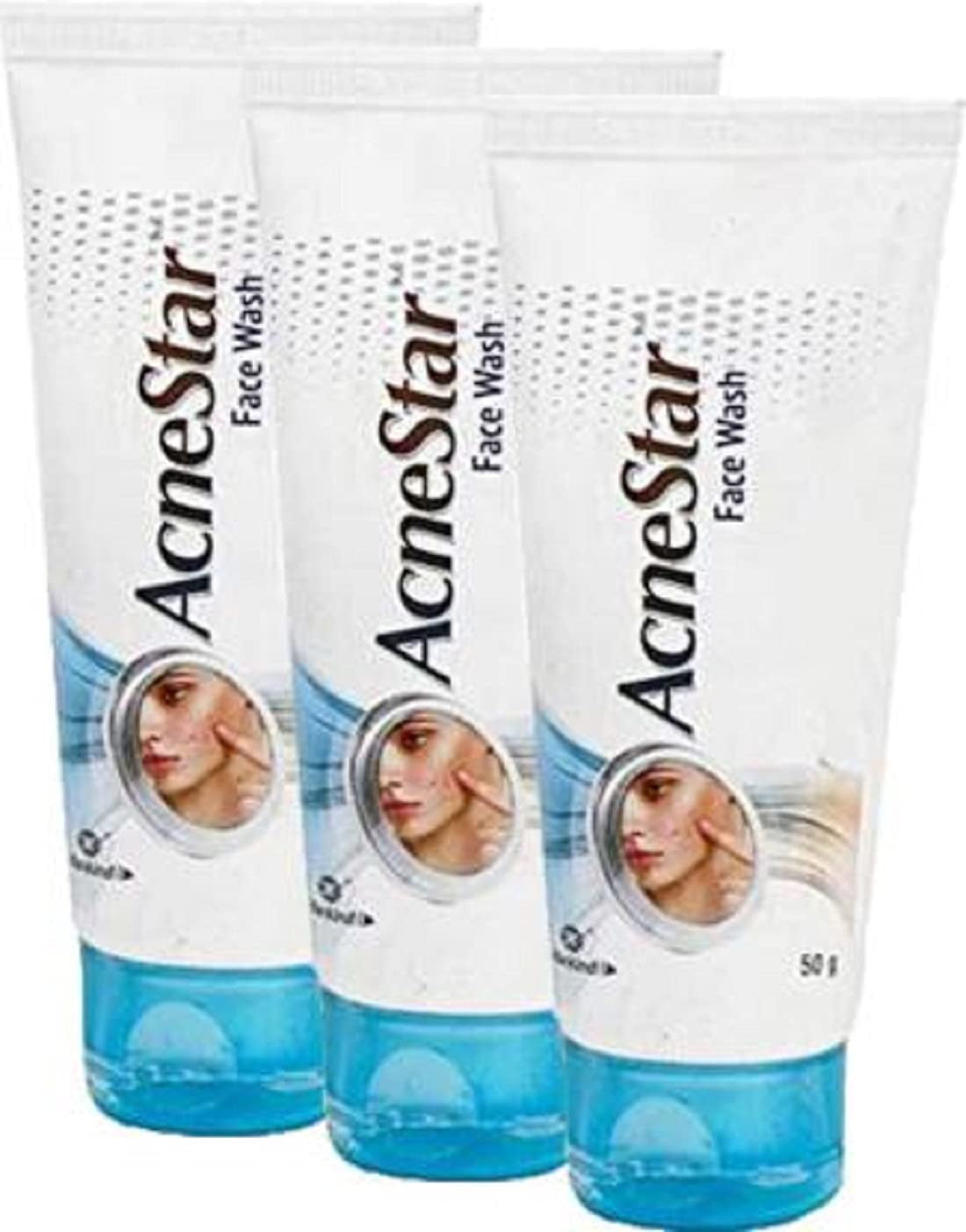 Mankind Acnestar Unisex Face Wash - (50 Gr, 3 Pc)