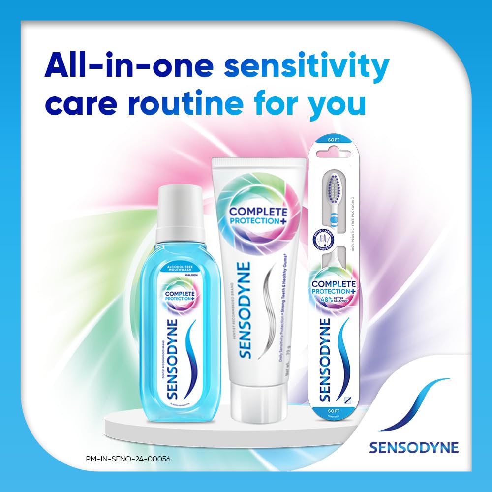 Sensodyne Complete Protection Toothpaste for Sensitive Teeth, Daily Oral Care 70gm Pack of 5