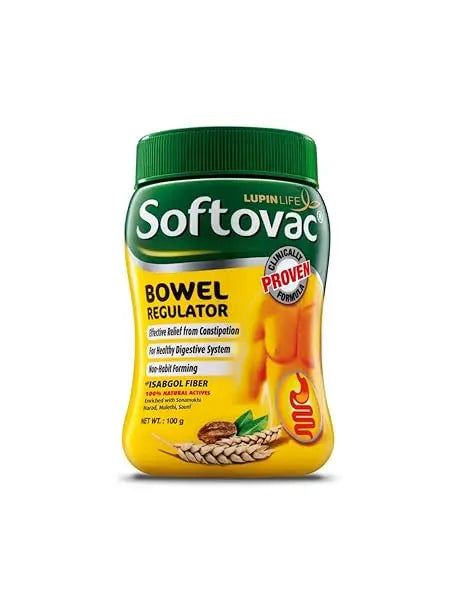 Softovac Bowel Regulator 100g | Ayurvedic Formula for Constipation Relief & Regular Bowel Movement Sellzoa