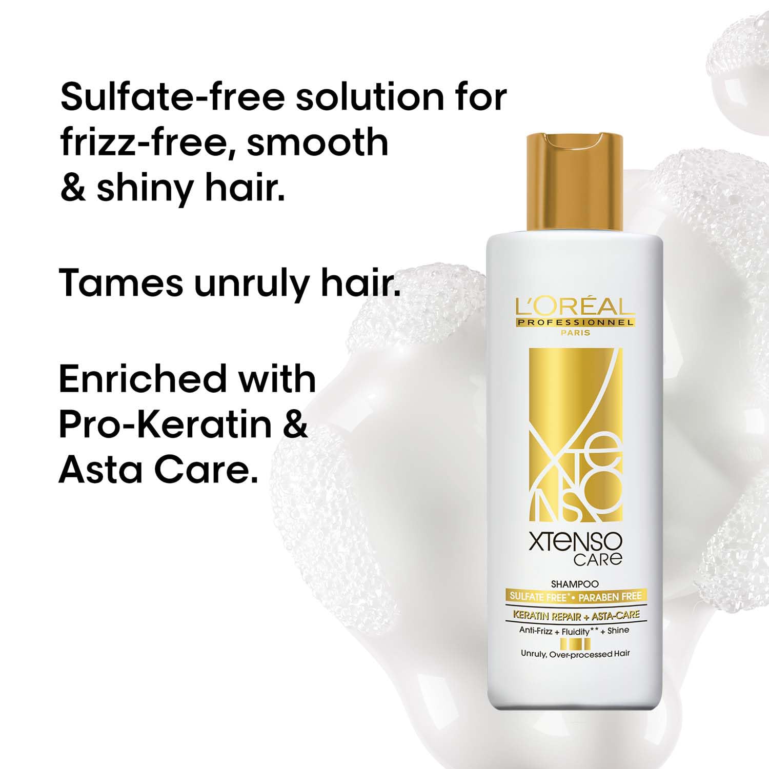L'Oreal Professionnel Xtenso Care Sulfate-free* Shampoo 250 ml, For All Hair Types