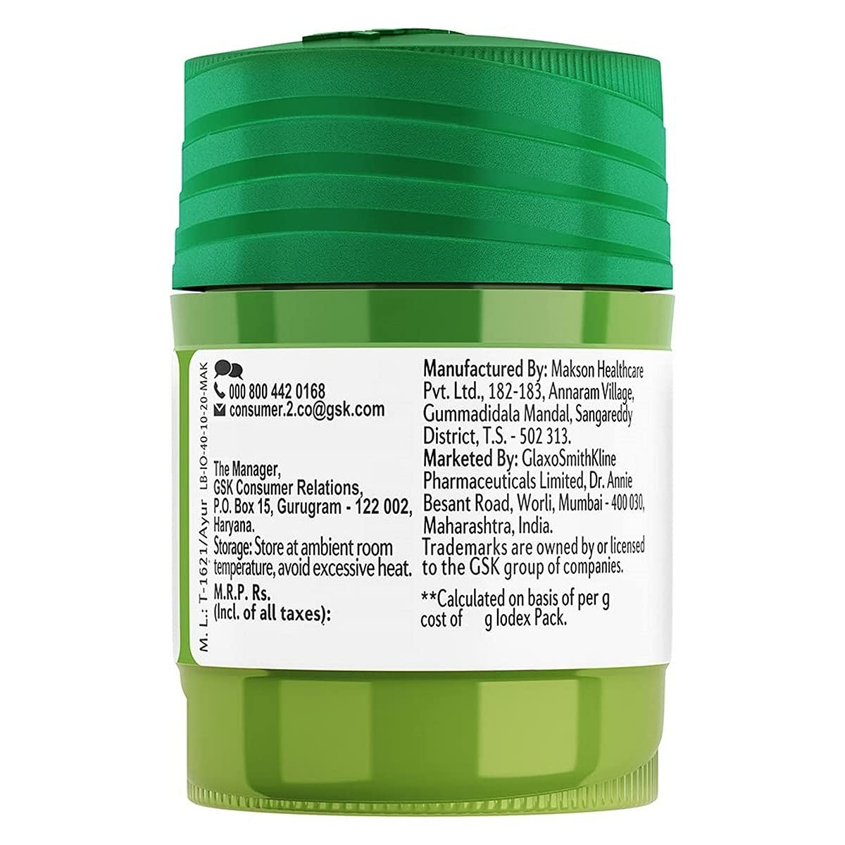 Iodex Herbal Balm 16g – Comfort Massage Balm for Everyday Use | Pack of 3