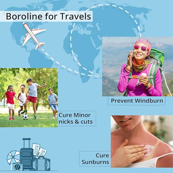 Boroline Antiseptic Ayurvedic Cream 40g (Pack of 2) | Intensive Skin Repair Balm with Lanolin & Zinc Oxide Sellzoa