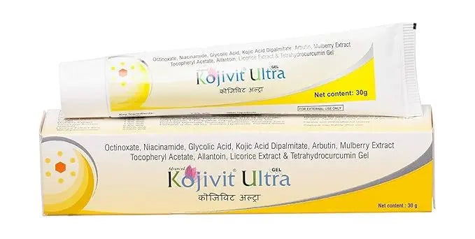 Kojivit Ultra Gel 30gm | Skin Brightening & Anti-Pigmentation Gel with Kojic Acid, Arbutin, Mulberry Extract Sellzoa