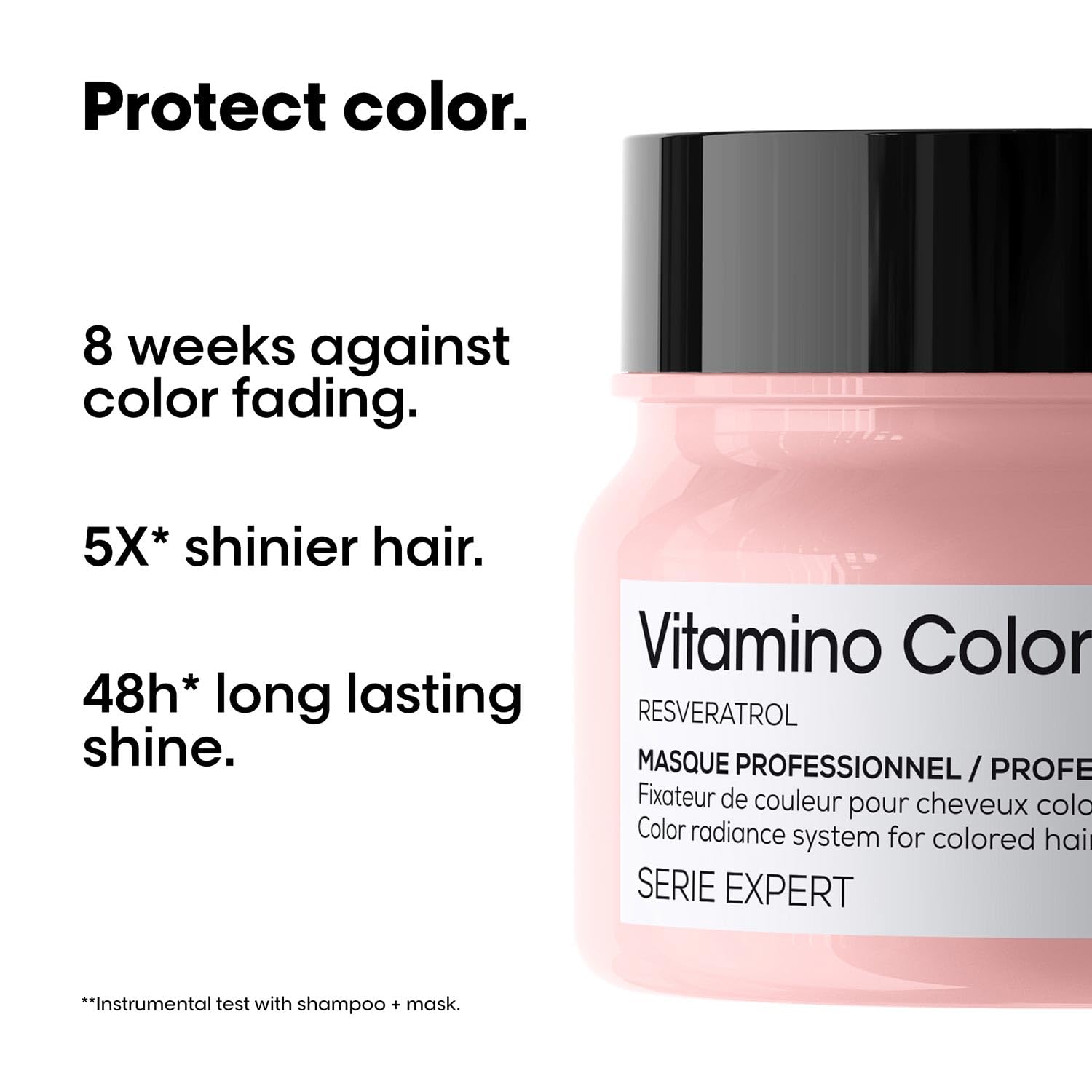 L'Oreal Paris Vitamino Color Hair Mask With Resveratrol For Color-Treated Hair, Serie Expert -250 gm