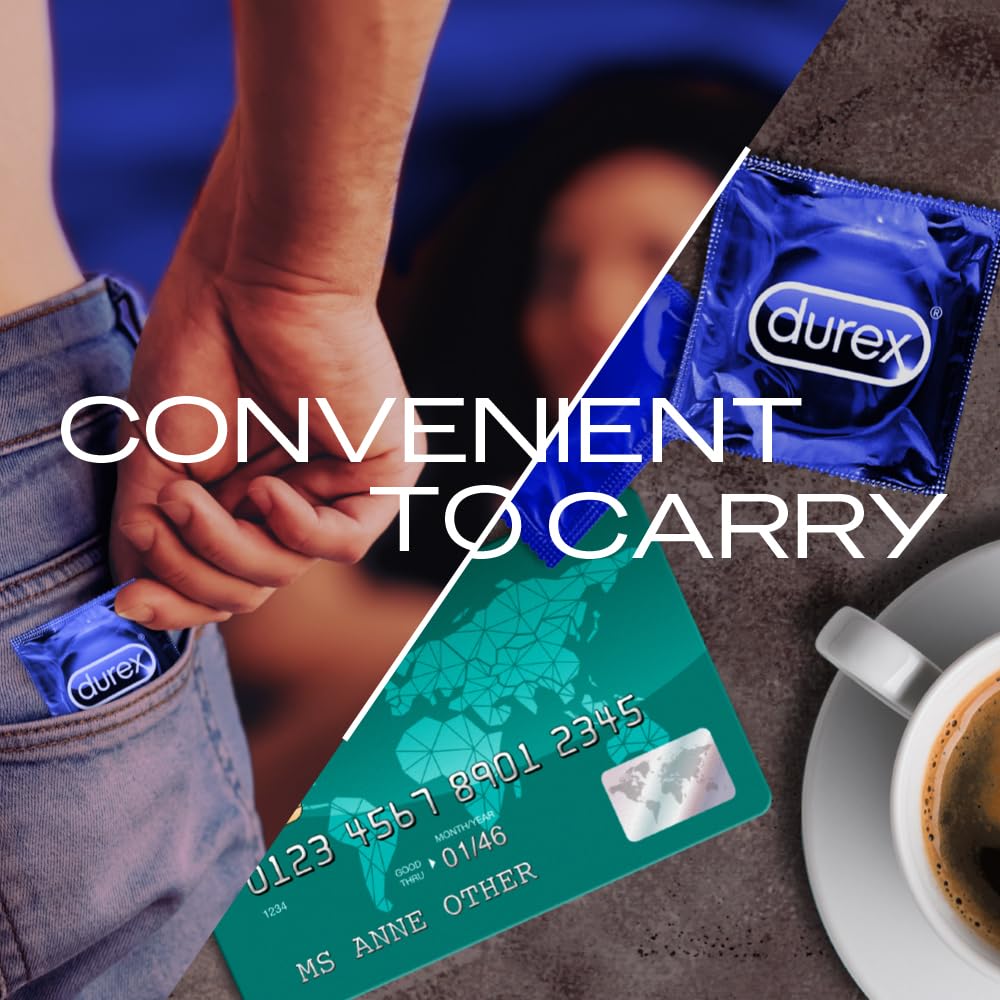 Durex Extra Dotted Condoms for Men - 10 Count (Pack of 3) | Ribbed and Dotted Condoms