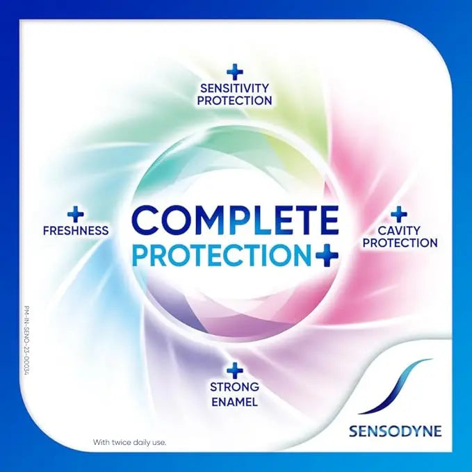 Sensodyne Complete Protection+ Mouthwash – 100ml (Pack of 2) | All-in-One Mouthwash for Sensitivity Relief, Strong Teeth & Fresh Breath Sellzoa
