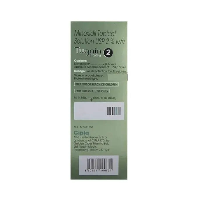 Tugain 2% Minoxidil Solution 60ml – Gentle Hair Regrowth Treatment for Thinning Hair Sellzoa