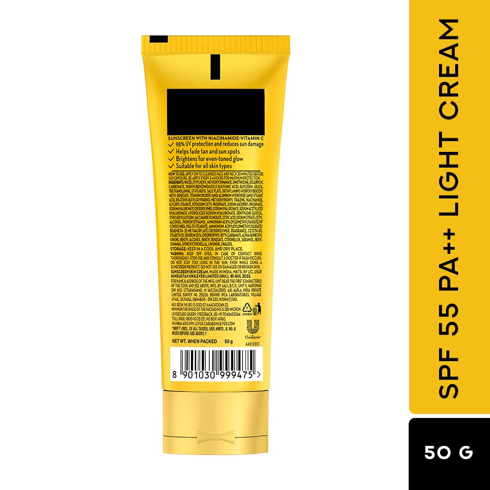 POND's Serum Boost Sunscreen For All Skin Types Spf 55 And Niacinamide-C Serum 50G