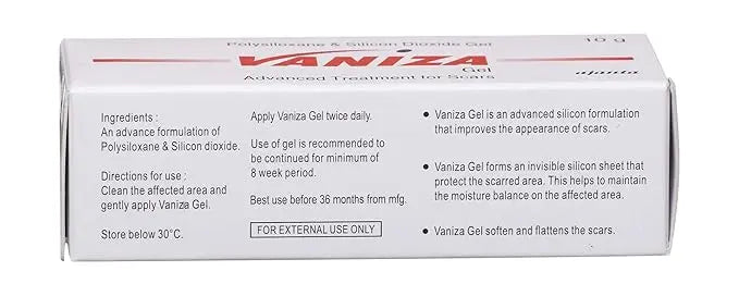 Vaniza Silicone Gel for Scar Reduction – 10g (Pack of 2) | Advanced Scar Treatment Gel Sellzoa