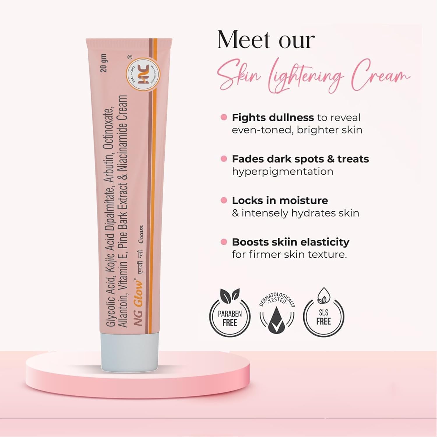 NG Glow Cream for Dark/Age Spot, 20gm Pack of 2