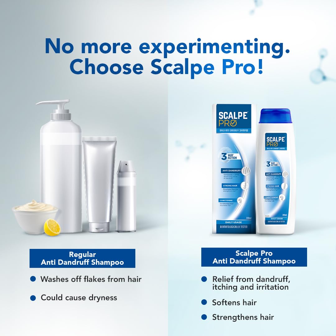 Scalpe Pro Daily Scalp Care Shampoo 100ml – Gentle Hair & Scalp Cleansing Shampoo | Pack of 2