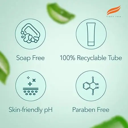 Himalaya Aloe Vera Face Wash 50ml | Herbal Moisturizing Cleanser with Cucumber & Vitamin E | Soap-Free Hydrating Skincare Sellzoa